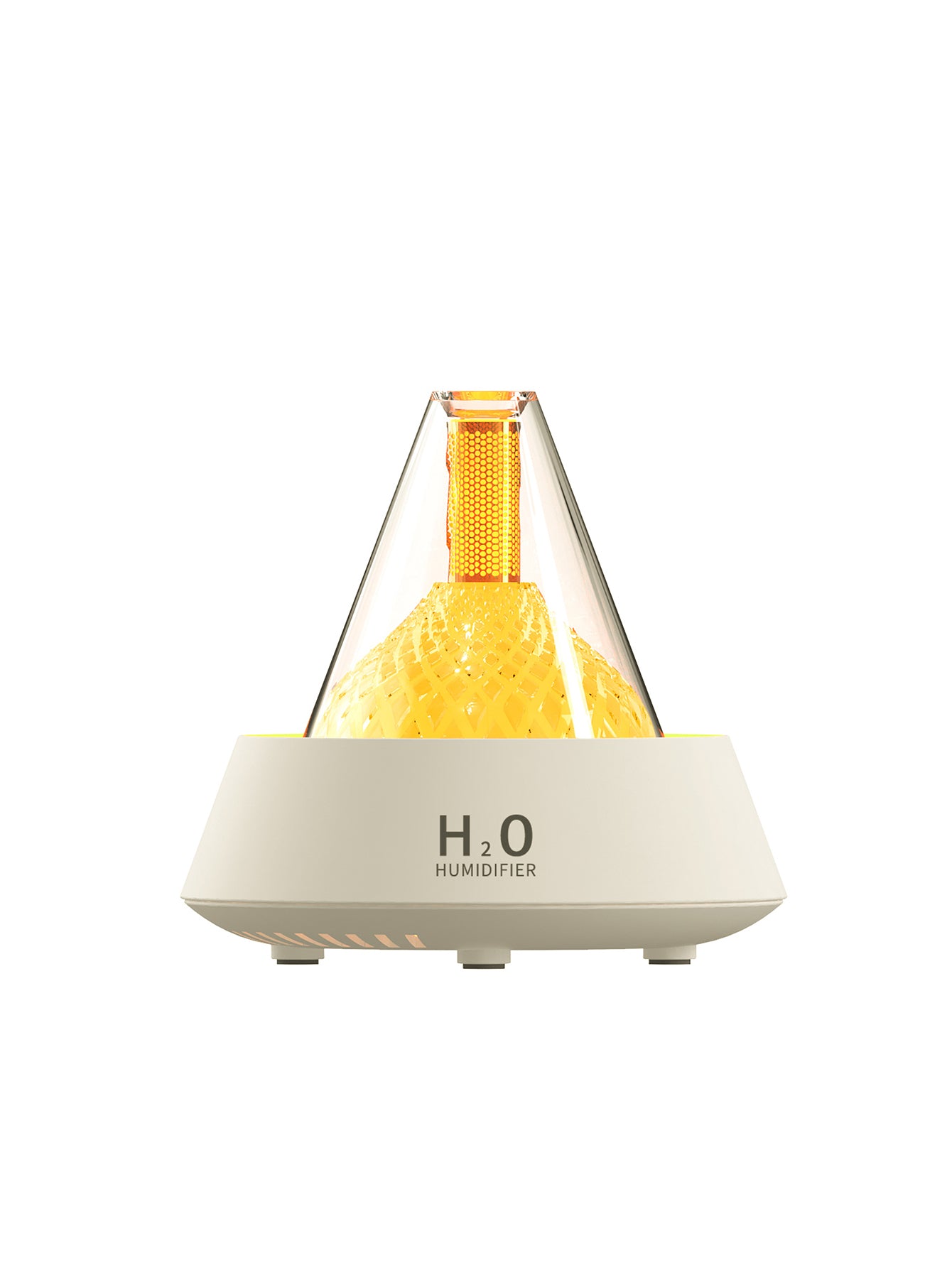 Seven-Color Ambient Light Aroma Humidifier - 2 Styles 2 Colours