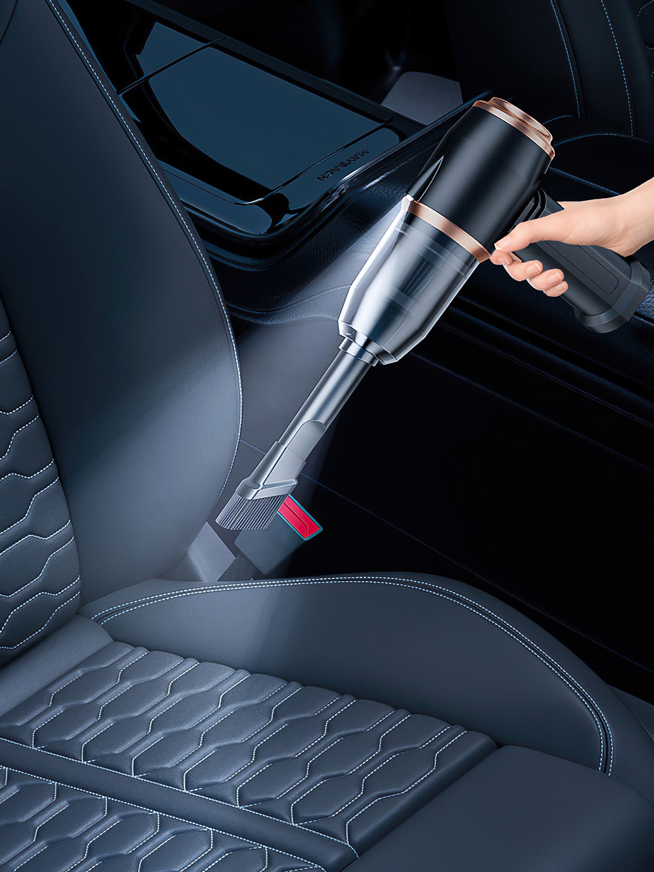 Portable Handheld Vacuum Cleaner for Car and Home Use - 2 Colors