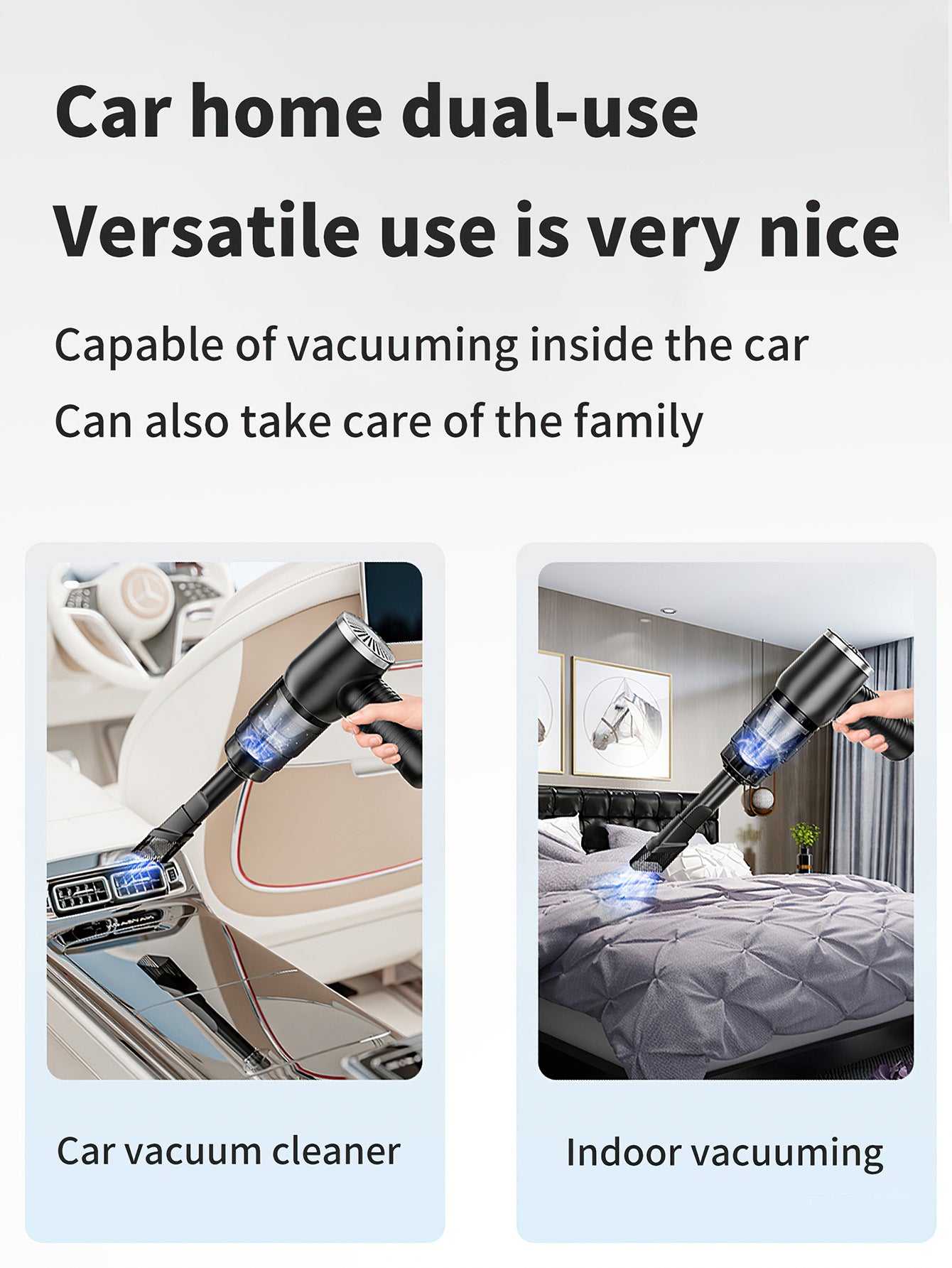 Powerful Portable Handheld Vacuum Cleaner - 2 Colors