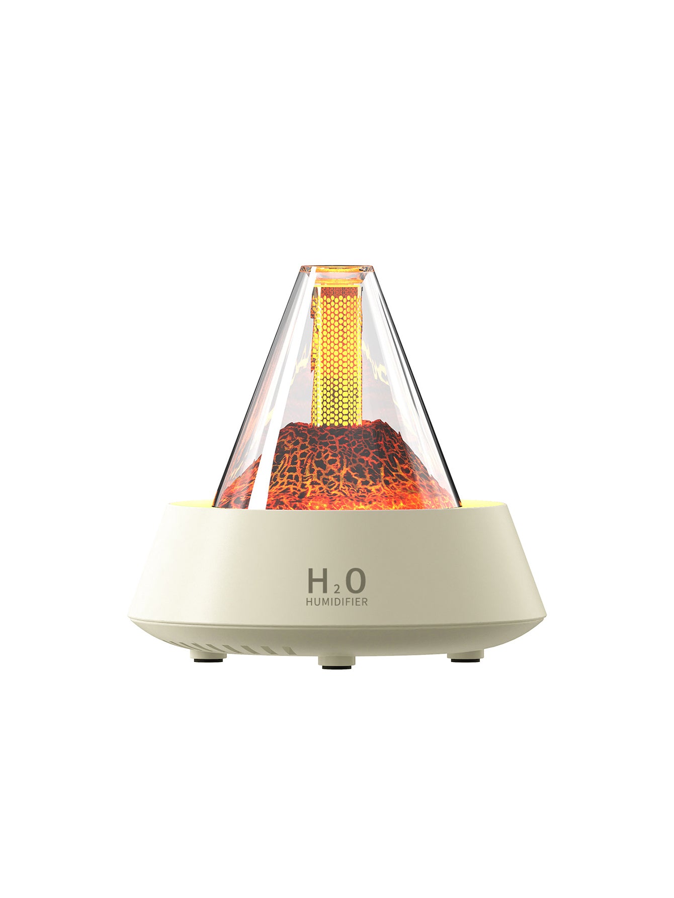 Seven-Color Ambient Light Aroma Humidifier - 2 Styles 2 Colours