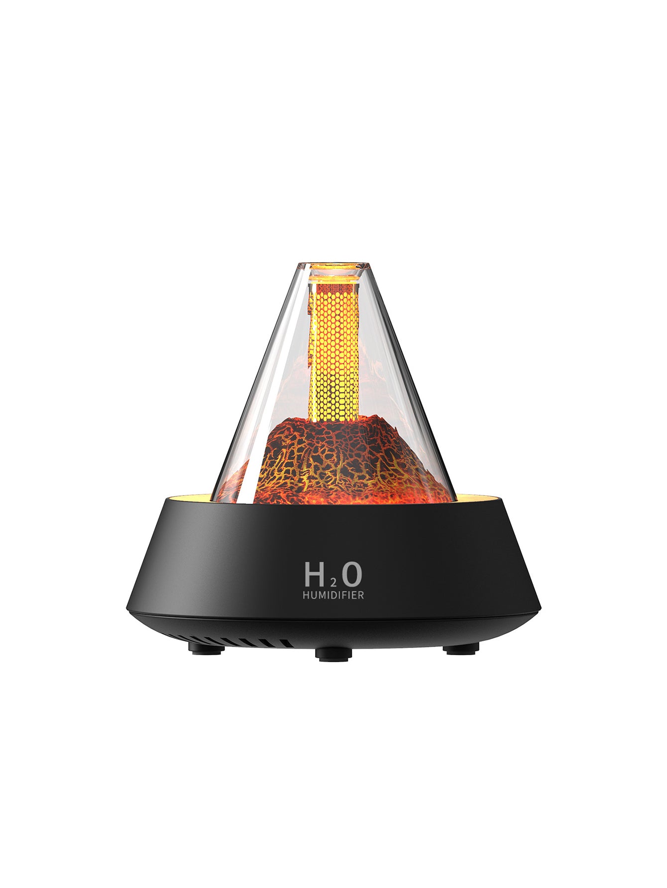 Seven-Color Ambient Light Aroma Humidifier - 2 Styles 2 Colours