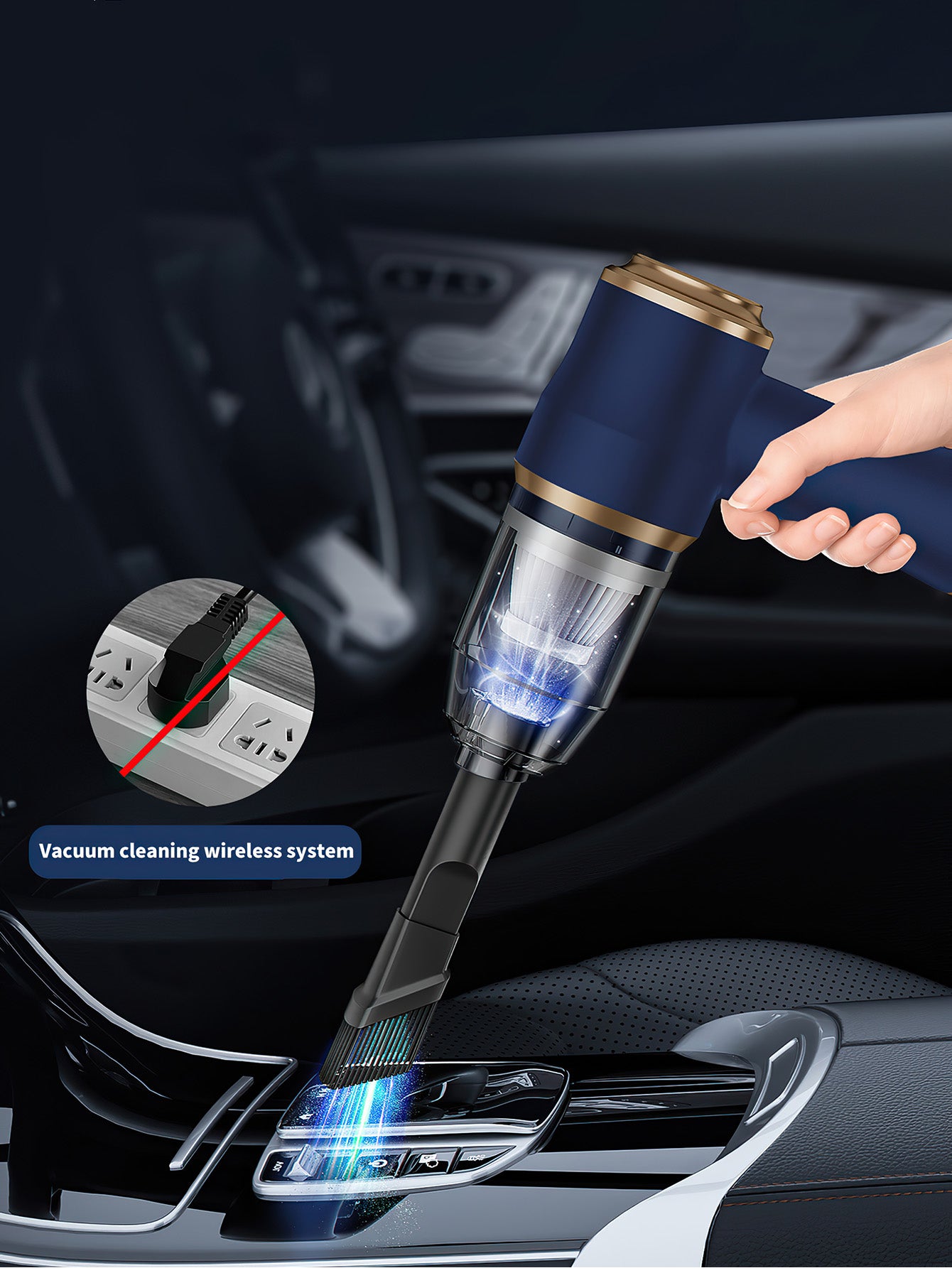 Portable Handheld Vacuum Cleaner for Home and Car - 3 Colors