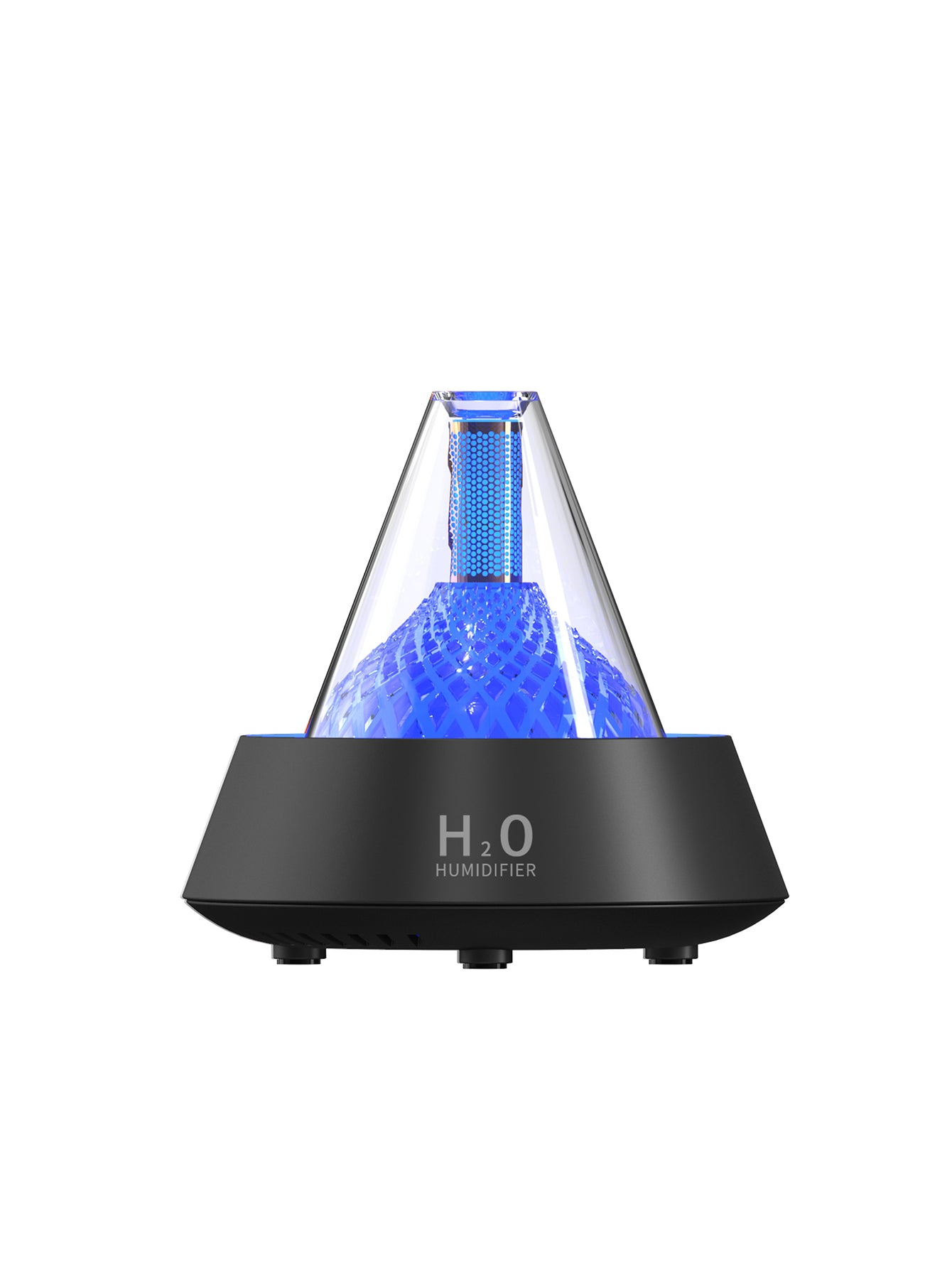 Seven-Color Ambient Light Aroma Humidifier - 2 Styles 2 Colours